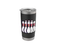 Perni da bowling Pixel Bicchiere termico in acciaio inox doppia parete