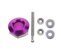 Perni del cofano con chiusura rapida 4 pezzi Kit di clip di bloccaggio del perno del cofano del cofano universale for auto Blocca la fibbia del paraurti del cofano(Purple 25mm)