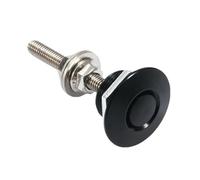 Perni del cofano con chiusura rapida 6 pezzi di elementi di fissaggio a sgancio rapido Set Perno del cofano del paraurti anteriore 'auto Clip di chiusura del cofano del motore(Black 30mm)