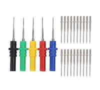 Perni della sonda di prova Non distruttivo Filo di isolamento Piercing ago Piercing Sonde Set per Banana Socket Pins Kit