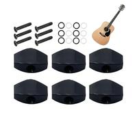 Perni di accordatura per chitarra - Set di 6 pezzi di manopole metalliche per strumenti | Pezzi di ricambio per chitarra - per chitarristi, musicisti, amanti della musica, elettrici