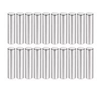 Perni di centraggio in acciaio inossidabile, 20 pezzi di perni centraggio in acciaio inossidabile, for mensole for prodotti in legno e ingegneria, diametro 6 mm, lunghezza 14-22(Length 22mm)