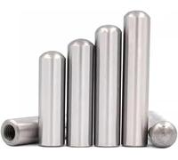 Perni di posizionamento, Perno cilindrico con filettatura interna temprata in acciaio 40cr di precisione M6 M8(10pcs 10X50XM6)
