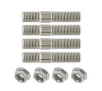 Perni di scarico da 10 mm adatti e dadi dentati M10x1,25 collettore 4 prigionieri e 4 dadi