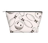 Perni E Palle Da Bowling, Borsa da toilette Borsa per trucco Borsa per cosmetici Borsa da toilette da viaggio portatile