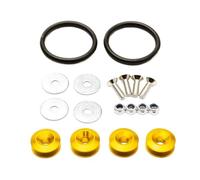 Perni for cofano con chiusura rapida 3 set Elementi di fissaggio a sgancio rapido Paraurti for auto universale Clip a sgancio rapido Kit di fissaggio Kit di riparazione paraurti(Gold)