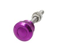 Perni for cofano con chiusura rapida 4 pezzi Universale da 22 mm Pulsante for cofano for auto Perno for cofano Kit di clip for serratura A sgancio rapido Accessori for cofani motore(Purple)