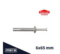 Perni metallici a vite per montaggio rapido 6x65, 100 pezzi.