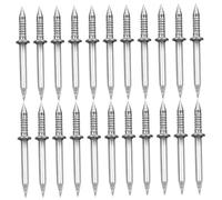 Perni per Pannello, Chiodi a Doppia Testa 200 Pezzi Corno di Pecora Senza Traccia Nascosto Filetto per Battiscopa Chiodo Senza Cuciture Chiodi per Muratura Antiruggine Perni per Pannello Parete per B