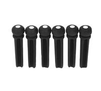 Perni per Ponte per Chitarra, 6 Pezzi GL62A Picchetti per Chitarra Acustica Perni per Ponte in Ebano Puntali Parti di Ricambio per Applicate a Classica