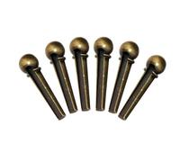 Perni Per Ponte Per Chitarra Acustica In Metallo Corde Per Chitarra Perni Per Corde A Cono Fissi Chiodi Per Corde In Rame 6 Pezzi/set(Bronze)