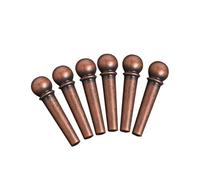 Perni Per Ponte Per Chitarra Acustica In Metallo Corde Per Chitarra Perni Per Corde A Cono Fissi Chiodi Per Corde In Rame 6 Pezzi/set parti di chitarra(Red)