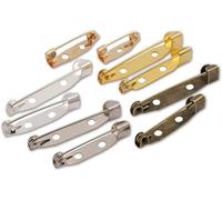 Perni posteriori, 50 pezzi Spilla Clip Base Perni Spilla Spilla Base vuota(25 mm)