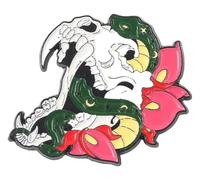 Perni smaltati: fiori, verdure e teschi per borse, zaini e vestiti, Klein, Metallo non prezioso