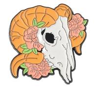 Perni smaltati: fiori, verdure e teschi per borse, zaini e vestiti, Klein, Metallo non prezioso