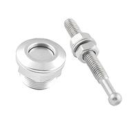 Perni universali per cofano da 22 mm, a sgancio rapido, colore argento