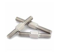 Perno a doppia estremità in acciaio inossidabile, Bullone prigioniero a doppia estremità in acciaio inossidabile 304, esagonale esterno, confezione da 78, misure multiple da M3 a M16(M6x40mm 2 Pcs)