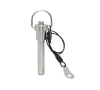 Perno a sgancio rapido, 1 pezzo di bloccaggio a sfera a molla in acciaio inossidabile da 4 mm/5 mm diametro, a sgancio rapido con cordino anti-smarrimento(4x55mm)