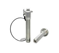 Perno a sgancio rapido in acciaio inossidabile, 1 blocco a sfera a molla in acciaio inossidabile da 8 mm di diametro, posizionamento a sgancio rapido con cordino anti-smarrimento(8x20mm)