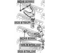 FEBEST 0520-BT50LOW Testina braccio oscillante