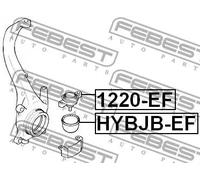 Perno braccio oscillante Assale anteriore inferiore 1220-EF FEBEST per HYUNDAI