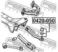 FEBEST 0420-050 Testina braccio oscillante