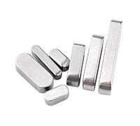 Perno chiave piatto tipo A arrotondato in acciaio inossidabile 304, materiale perno chiave quadrato, perno materiale quadrato tipo A, M6M8M10M12-Solo M6 * 6 * 16 * 5