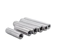 Perno cilindrico di acciaio inossidabile, Perni di posizionamento for pilastri guida a testa tonda in acciaio inox 304 con filettatura interna, misure multiple, argento(30MM-M3*4MM)