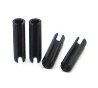 Perno cilindrico elastico con intaglio, Coppiglia elastica in acciaio nero, posizionamento cilindrico, tensione(35mm,M3 50pcs)