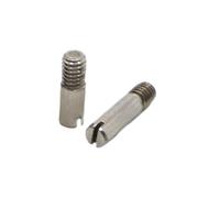 Perno cilindrico scanalato in acciaio inossidabile 304, perno di posizionamento filettato M2-M10(M5 5pcs,12mm)