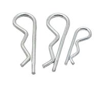 Perno con Coppiglia A Molla in Acciaio A Forma di R 1mm 1.2mm 1.6mm 1.8mm 2mm 2.5mm 3mm 4mm 5mm Hardware di Fissaggio for La Riparazione Auto (Color : Silver, Size : M1x16 10pcs)