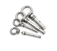 Perno de expansión con tornillo de ojo, Ancoraggio a manicotto con occhiello di espansione in acciaio inossidabile 304 M6/M8/M10 anello for calcestruzzo(M8x70mm)