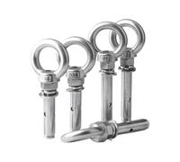Perno de expansión con tornillo de ojo, Bulloni ad occhiello for espansione del calcestruzzo con ancoraggio a manicotto in acciaio inossidabile 304, confezione da 5 misure diverse(M6x70mm)