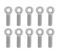 Perno de ojo de acero inoxidable, 10 bulloni di sollevamento per spalla, viti a occhiello in acciaio inox per valvole e dispositivi di fissaggio(M8 x 25 mm)