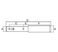 Perno del gradino superiore Cat.1-2 Versione zincata