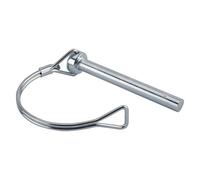 Perno di accoppiamento for rimorchio, perno bloccaggio dell'albero 70x8mm Argento Confezione da 10 perni del filo attacco con fermo for ad arco tondo