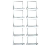 Perno Di Aggancio Per Rimorchio - 10 Pezzi Serratura A Filo Quadrato,Perno Di Sicurezza Per Attacco - Per Attrezzature Per Giardinaggio, Tagliaerba, Trattorino Da Prato, Per Fattoria, Agricoltura E Co