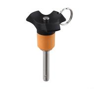 Perno di bloccaggio a sfera autobloccante in acciaio inossidabile con pulsante di rilascio, perno di arresto a sgancio rapido per impianti e macchinari industriali, diametro 6 mm/8 mm, 10 (8 mm-VCN120