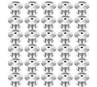 Perno di Bloccaggio Metallo Chiusura a Pernodi Ricambio per Badge Spille Gioielli Etichette Nome Artigianato DIY 30 Pezzi, Nichel