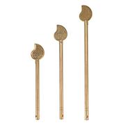 Perno di bloccaggio per armadio a forma di foglia, chiusura a chiave per armadio, 3 pezzi, in ottone, cinese, per mobili domestici