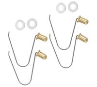 Perno di Bloccaggio per Scooter Ragazzo Ragazza 4 Pezzi, Molla 0,5 0,6 | Lega e Metallo, Doppia Sfera 0, 5 e 0, 6mm, per Tubo Manubrio, Uso Esterno, Colore Argento
