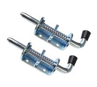 Perno di chiusura a molla, Chiusura a molla 2 pezzi argento 15,9x6,5x2 ferro angolo retto for serratura porta finestra mobile