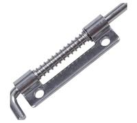 Perno di chiusura a molla per impieghi gravosi, Chiavistello a barilotto con molla in metallo da 3,5 pollici, color argento, 12 pezzi