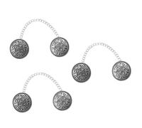 Perno di chiusura del mantello da donna, Clip for collo a scialle for maglione, 3 pezzi di maglioni a catena for sciarpe e abiti con frange