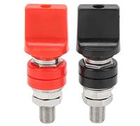 Perno di collegamento in ottone da 4 mm, filetto M10, terminale di giunzione ad alta corrente con presa a cappuccio piatto, connettore elettrico da 100 A per invertitori solari,