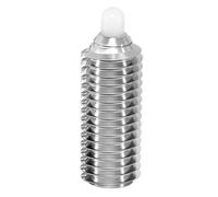 Perno di posizionamento, 3 Pezzi Di Pistone A Molla Con Testa Cilindrica, Perno Bloccaggio, Sfera Pressione, Vite Posizionamento, Tassello Retrattile , Perno di allineamento(WHITE HEAD_M6*12)