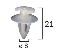 Perno di tappezzeria ROMIX ROM 11453 per BMW 5 (E12) 2 1972-1979