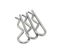 Perno di traino R for impieghi gravosi in acciaio inossidabile 304, clip for trattore, coppiglia for di bloccaggio auto, perni di tipo R for officina meccanica(M5x100mm (2PCS))