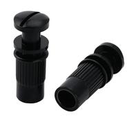 Perno e boccola di montaggio metrico da 2 pezzi for ponte avvolgente for chitarra elettrica stile LP(Black)