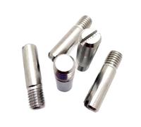 perno filettato Albero del rullo di posizionamento della spina di riferimento solida con filettatura esterna con testa scanalata in acciaio inossidabile M2-M10 GB878 per Fissaggio Mobili(10pcs M3,5mm)